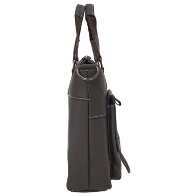 Портфель мягкий кожаный BUFFALO BAGS M7264C коричневый