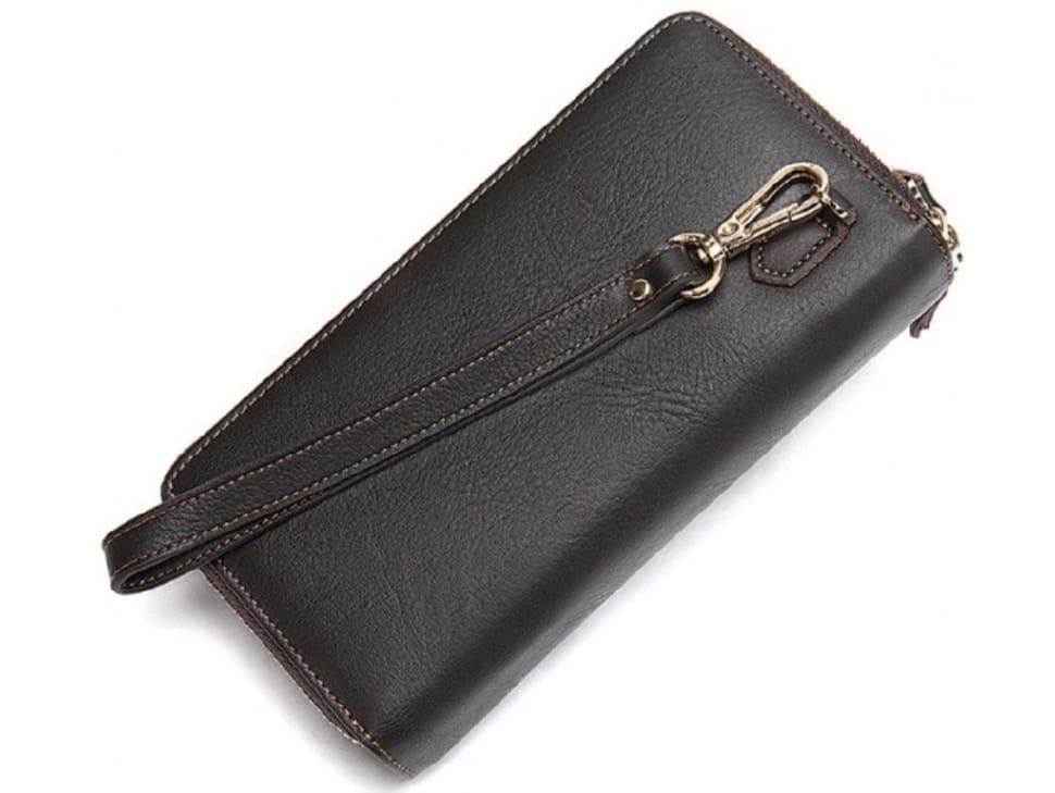 Чоловічий шкіряний клатч John McDee JD8026C на два відділення