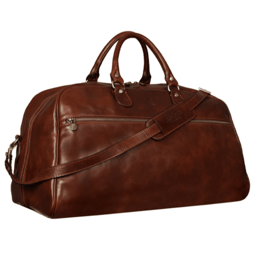 Шкіряна сумка спортивна дорожня - Fear and Loathing in Las Vegas - коричнева TR 5193001