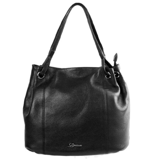 Сумка жіноча шкіряна Desisan 6029-011 чорний флотар