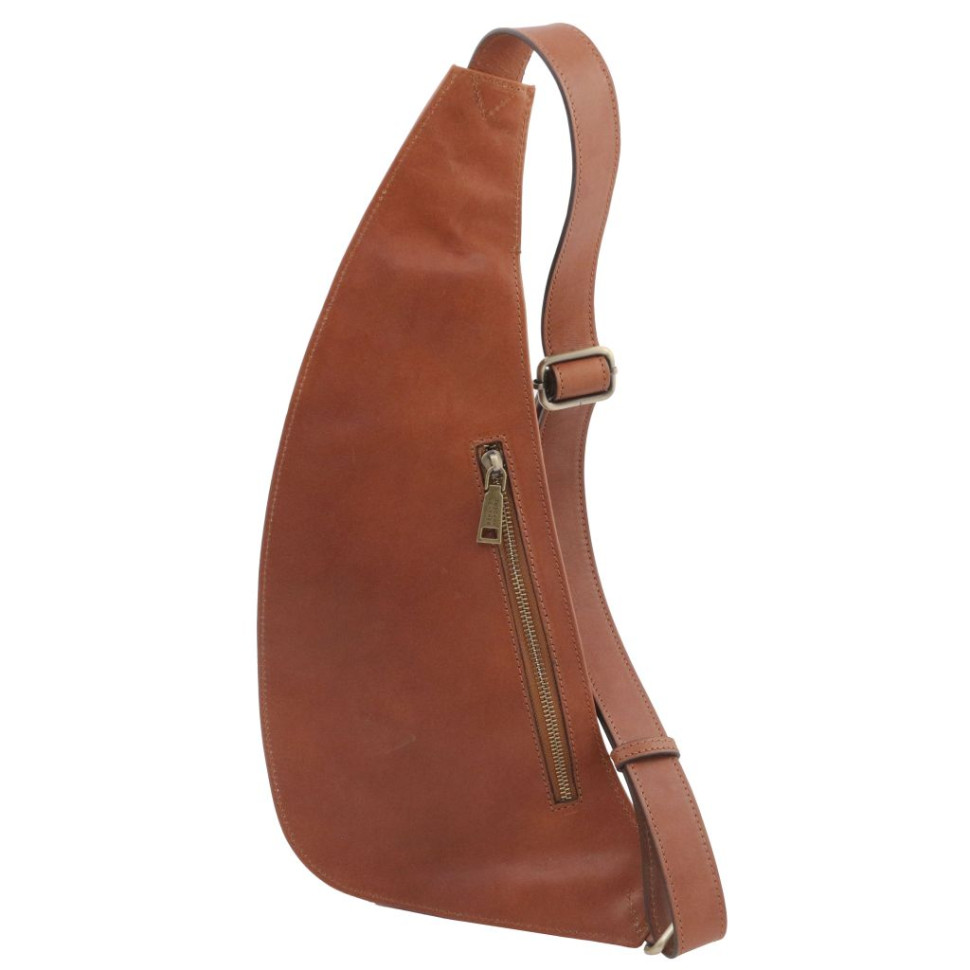 Leather crossover bag