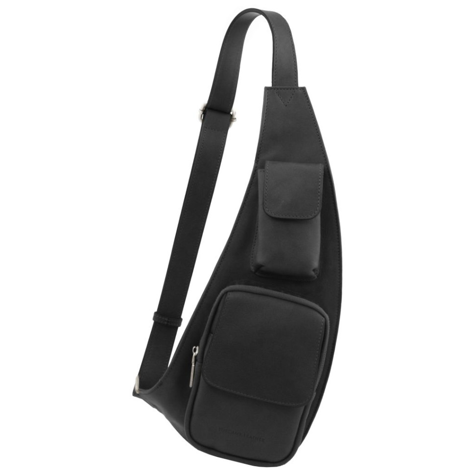 Leather crossover bag