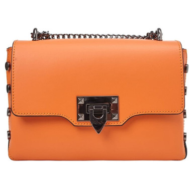 Кожаная женская сумка Virginia Conti Italy - Art01734_2orange