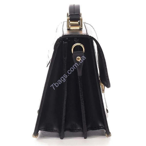 Чорна чоловіча барсетка Manufatto з натуральної шкіри