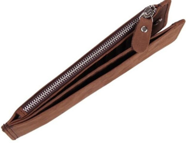 Vintage card holder 14614 made of genuine leather Brown