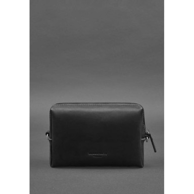 Leather cosmetic bag 3.0 Black Crazy Horse