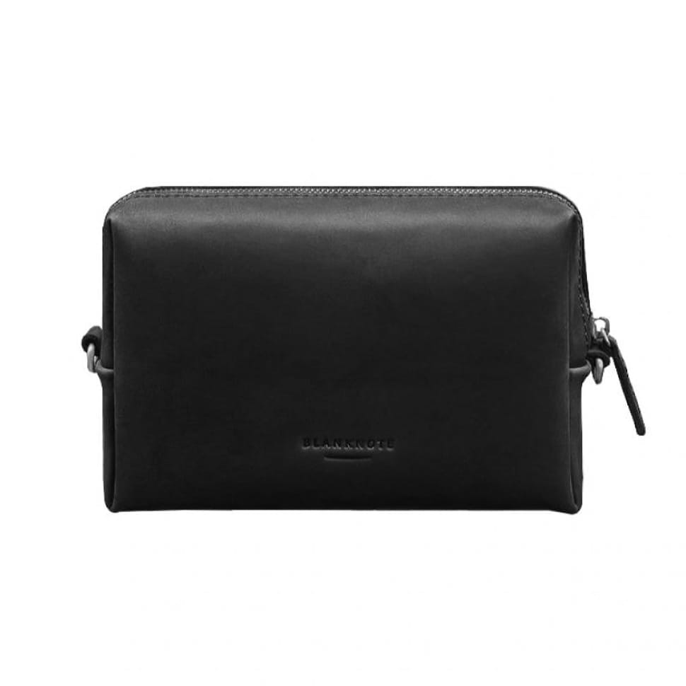 Шкіряна косметичка-несесер 3.0 Чорна Crazy Horse