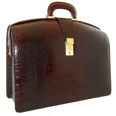 Pratesi KMA120/B - Brunelleschi Bold King Briefcase for Laptop in cow leather King Brown