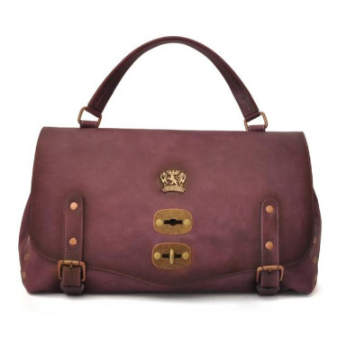 Pratesi BVI162/G - Woman Bag Castell'Azzara in cow leather Bruce Violet