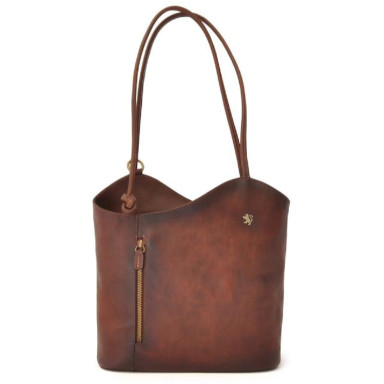 Pratesi BCF465 - Consuma Shoulder Bag in cowhide leather Bruce Coffee
