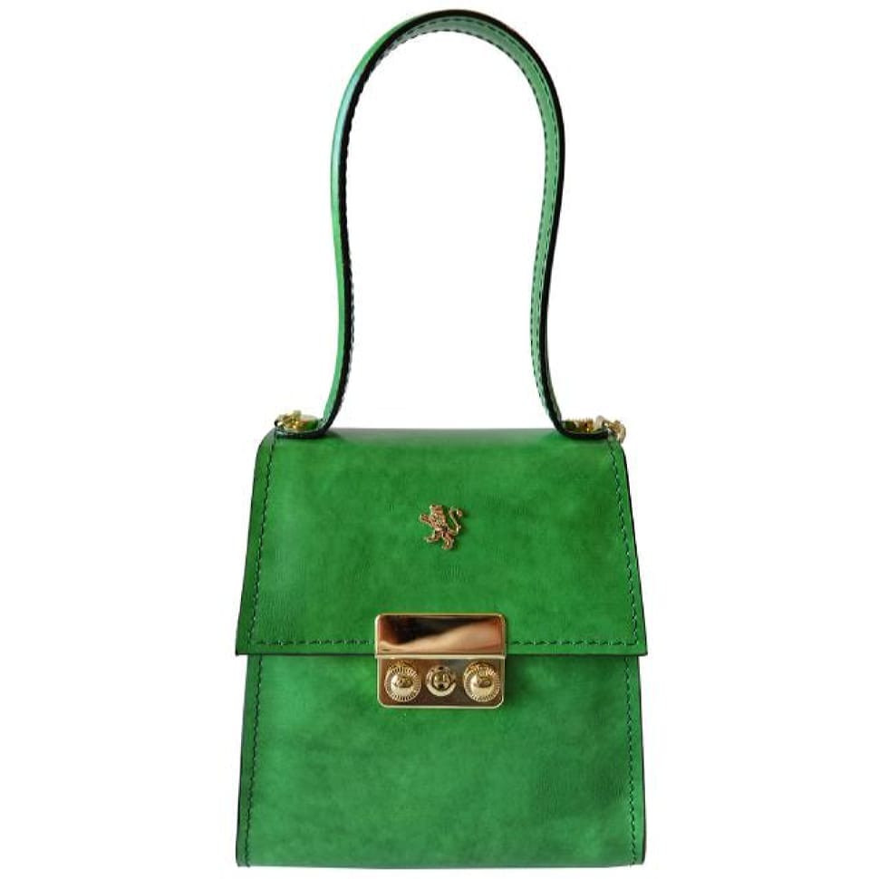 Pratesi REM299/22 - Artemisia 299/22 Small Lady Bag in cow leather Artemisia Radica Emerald