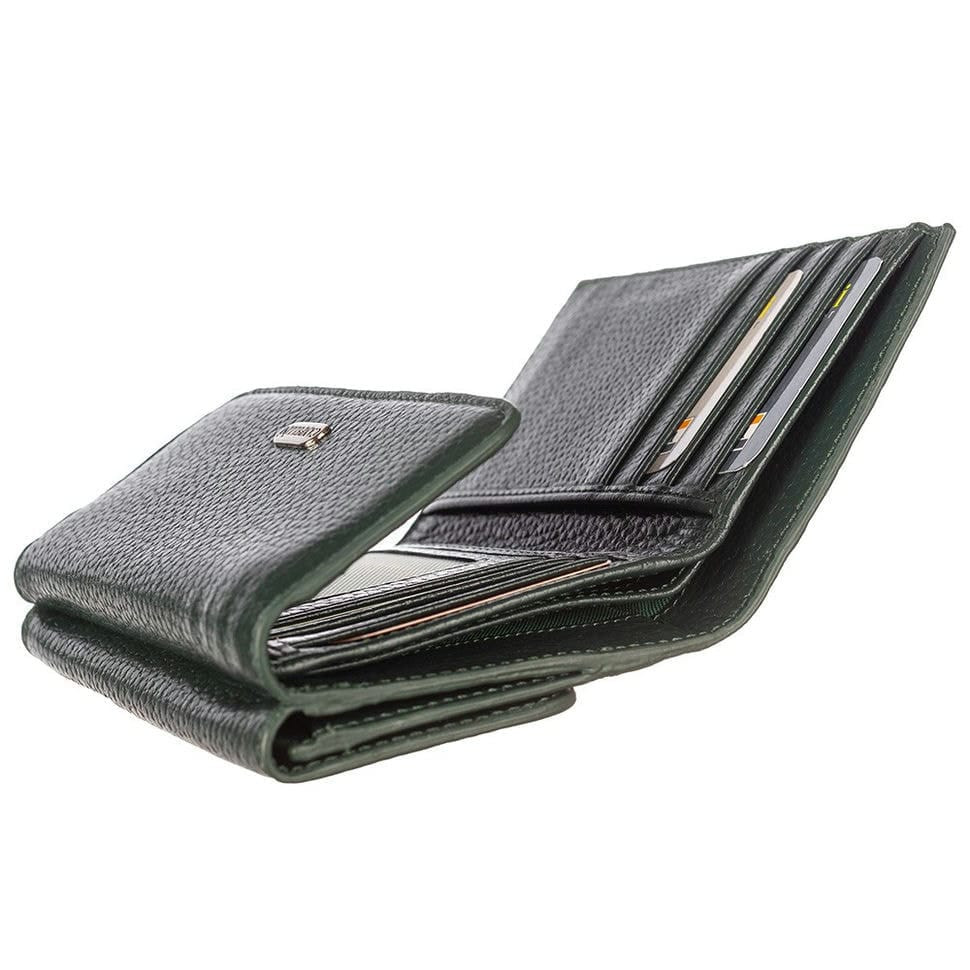 Гаманець жіночий шкіряний CANPEL 717-328 зелений флотар