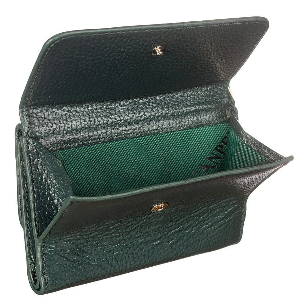 Гаманець жіночий шкіряний CANPEL 717-328 зелений флотар