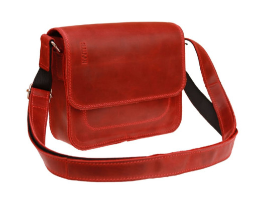 Women's leather small clutch bag SULLIVAN 267(25) red
