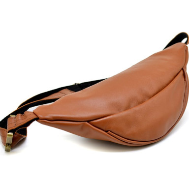 Leather belt bag made of genuine leather TARWA GB-3035-3md