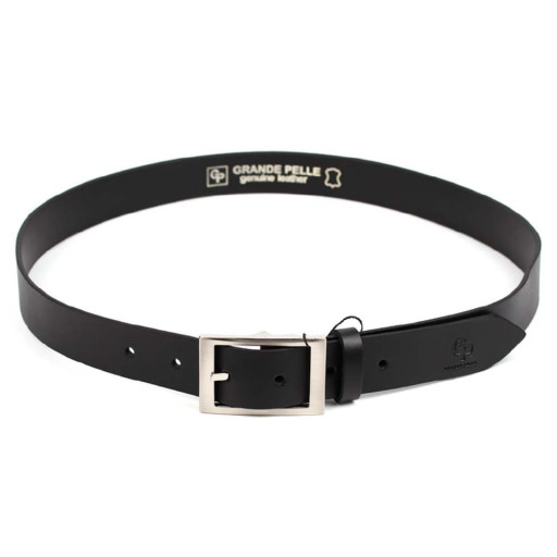 Шкіряний ремінь Labbro 310203141, чорний 35мм Grande Pelle