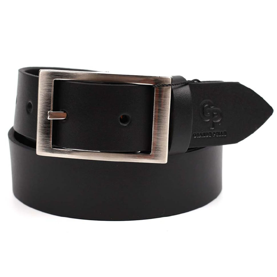 Шкіряний ремінь Labbro 310203141, чорний 35мм Grande Pelle