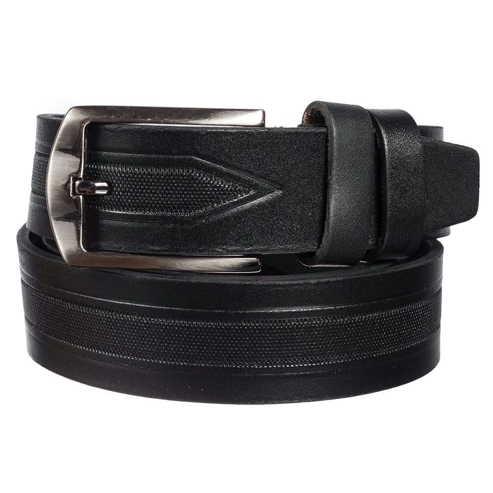 Ремінь шкіряний YSK класичний 3,5 см 3021-01 чорний