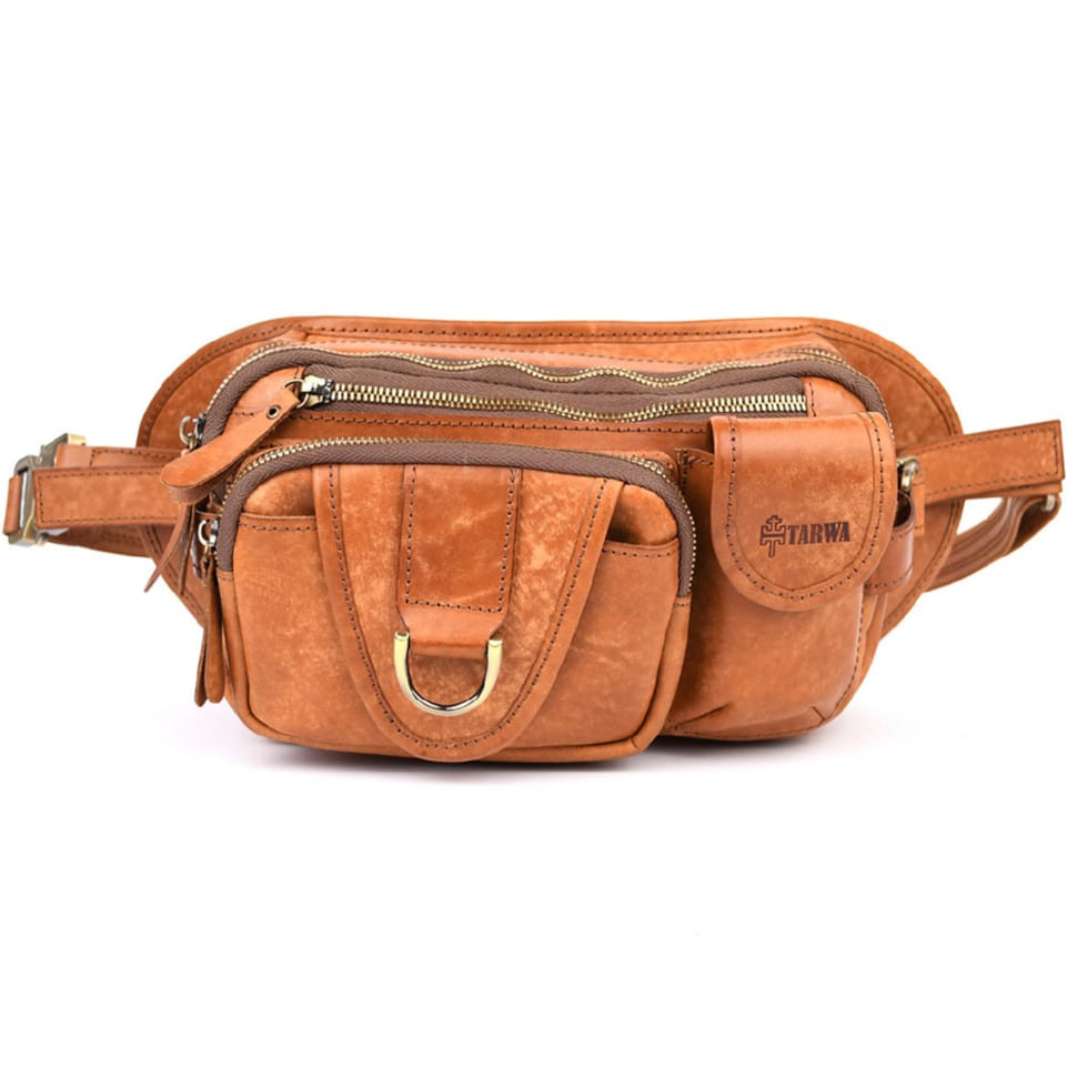 Шкіряна сумка Elit-1560-4lx TARWA коньячна з елітної шкіри