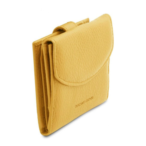 Жіночий шкіряний гаманець потрійного додавання з монетницею Calliope Tuscany TL142058