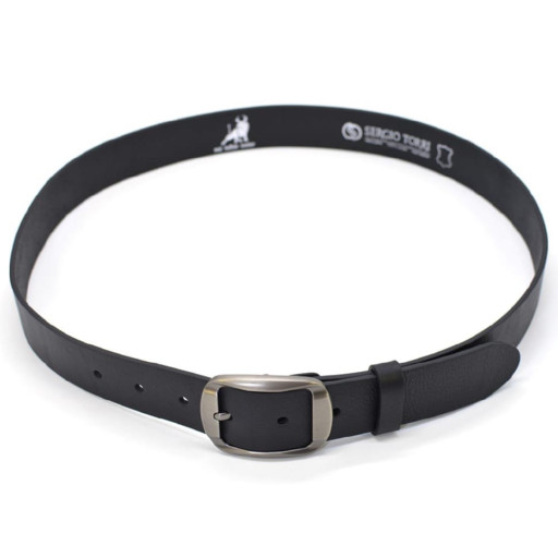 Ремінь зі шкіри буйвола st1704469 чорний 40мм