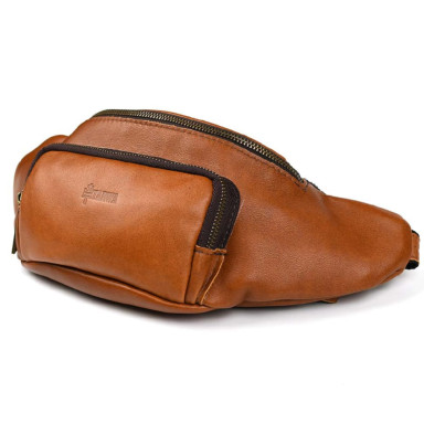 Stylish belt bag of the brand TARWA GB-3079-4lx in cognac color