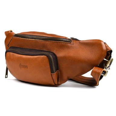 Stylish belt bag of the brand TARWA GB-3079-4lx in cognac color