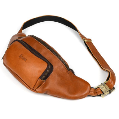 Stylish belt bag of the brand TARWA GB-3079-4lx in cognac color