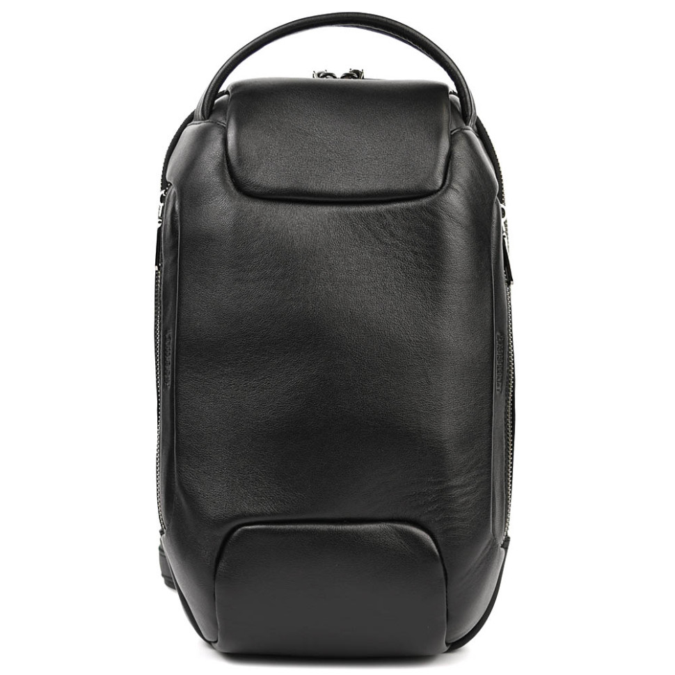 Чоловічий шкіряний мега-слінг Limary Lim-718GA чорна Наппа