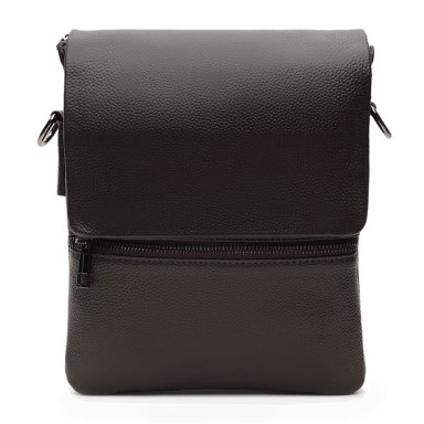 Мужская кожаная сумка Borsa Leather k12056br-brown