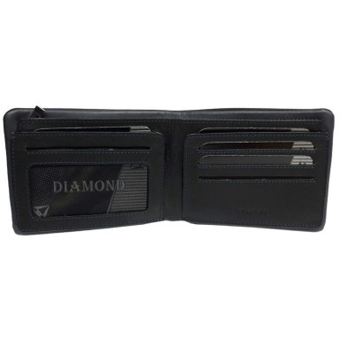 Leather wallet Diamante 2002 nero black