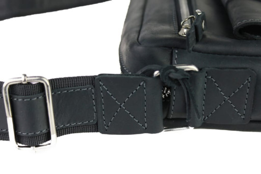 Сумка чоловіча для документів велика шкіряна А4 SULLIVAN 7423 (40) чорна