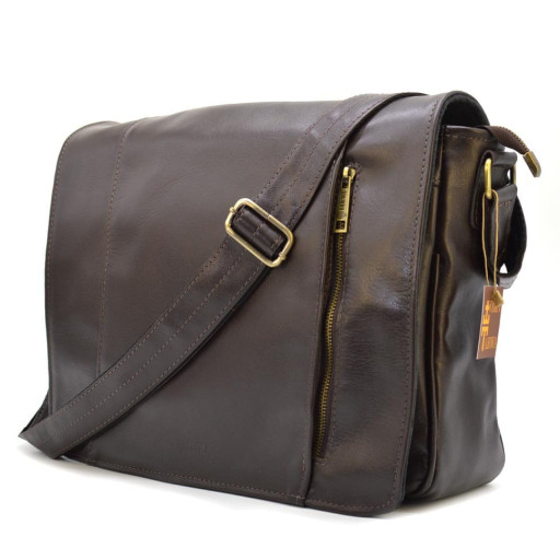 Велика чоловіча сумка-листоноша з натуральної шкіри GС-7338-3md бренду TARWA