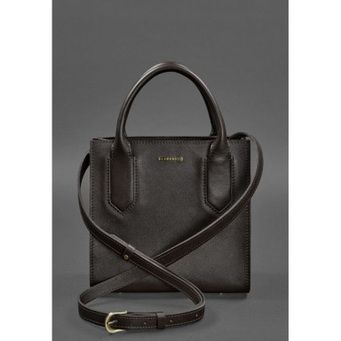 Womens dark brown leather crossbody bag