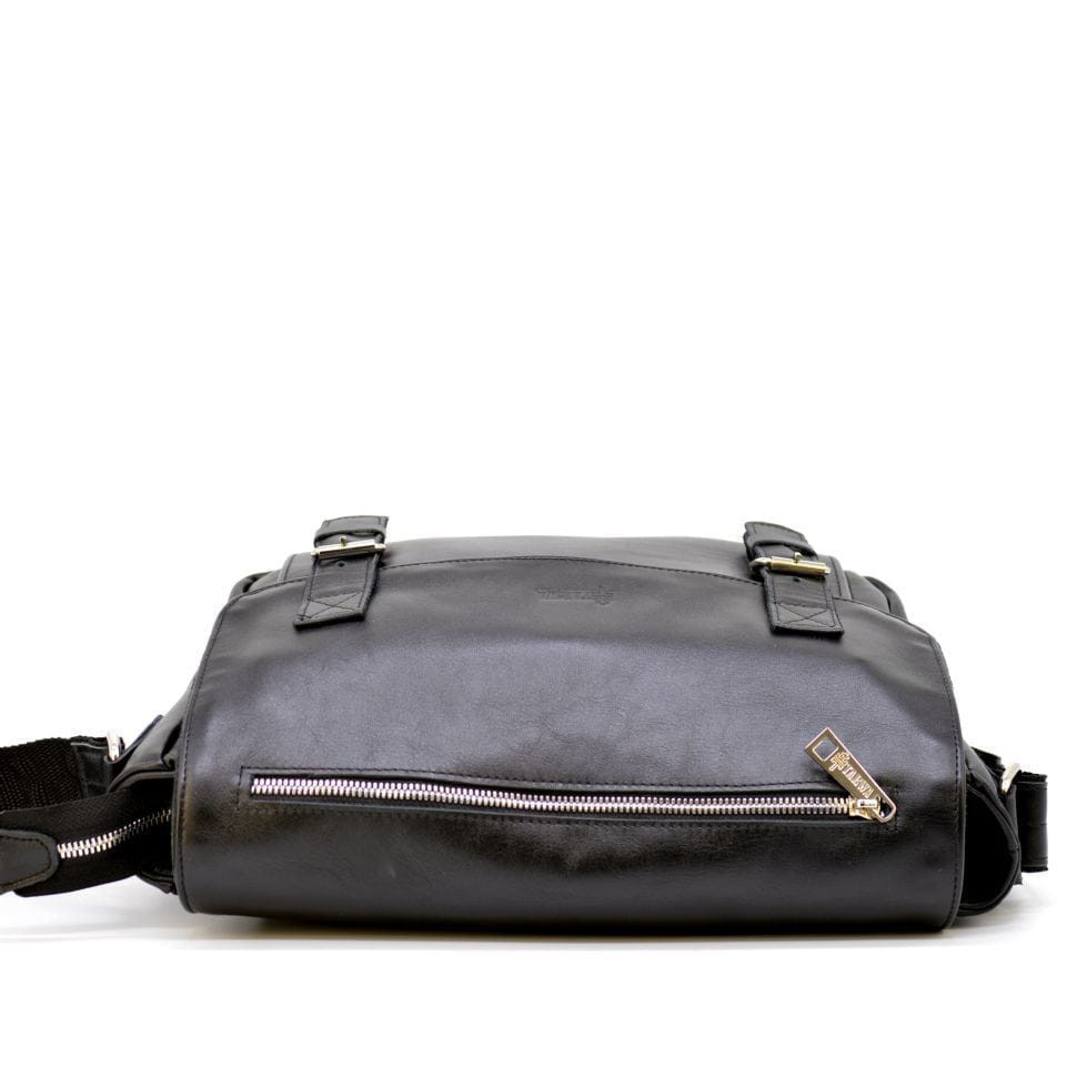 Men's leather shoulder bag from calfskin TARWA, GA-6046-4lx