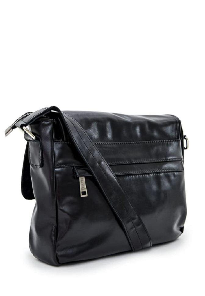 Men's leather shoulder bag from calfskin TARWA, GA-6046-4lx