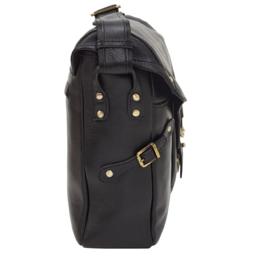 Сумка м'яка шкіряна Tony Bellucci 5087-101 чорний гладкий