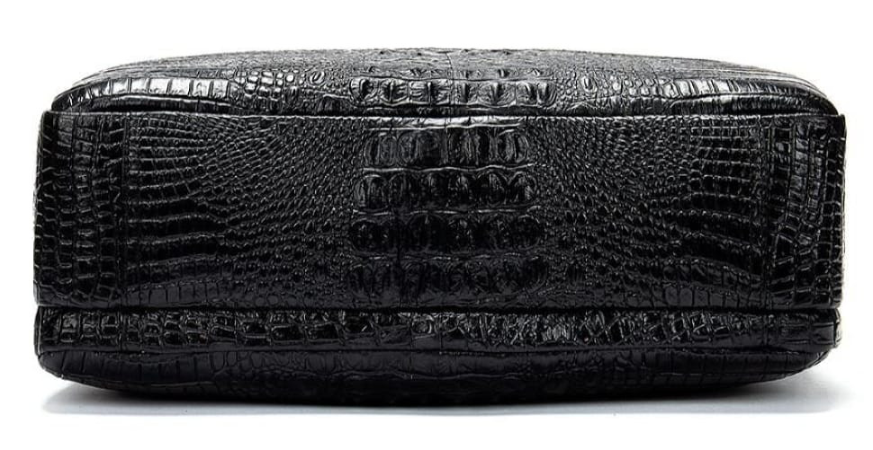 Сумка для ноутбука з тисненням під рептилію Vintage 14718 Чорна