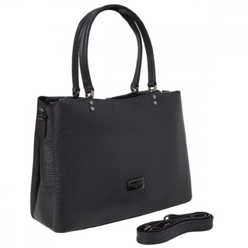 Сумка жіноча шкіряна GIORGIO FERRETTI GF2020657-1 чорна