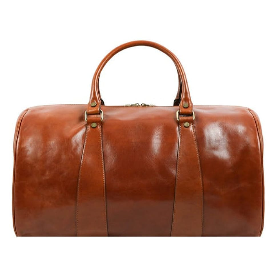 Шкіряна сумка спортивна дорожня - Wise Children - коньячний Time Resistance 5207201