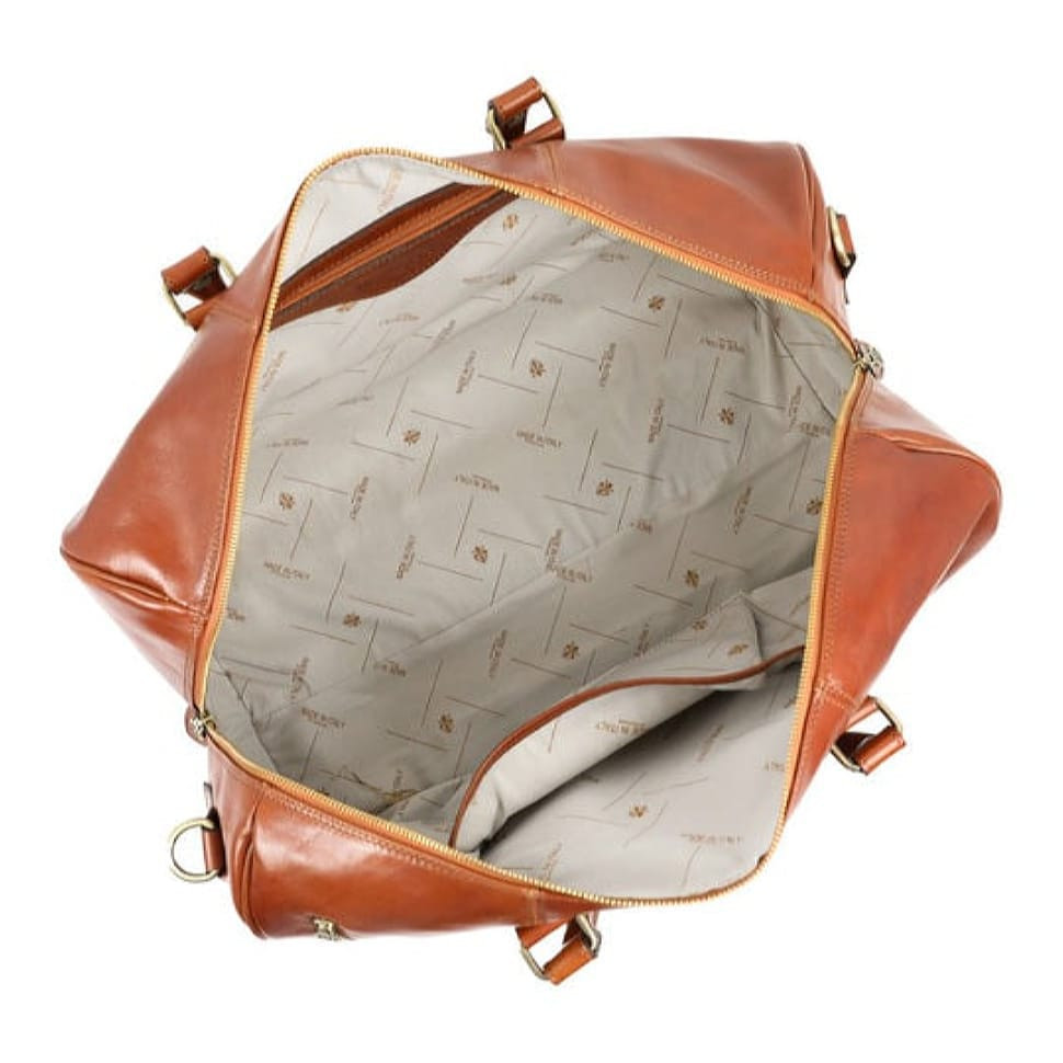 Шкіряна сумка спортивна дорожня - Wise Children - коньячний Time Resistance 5207201