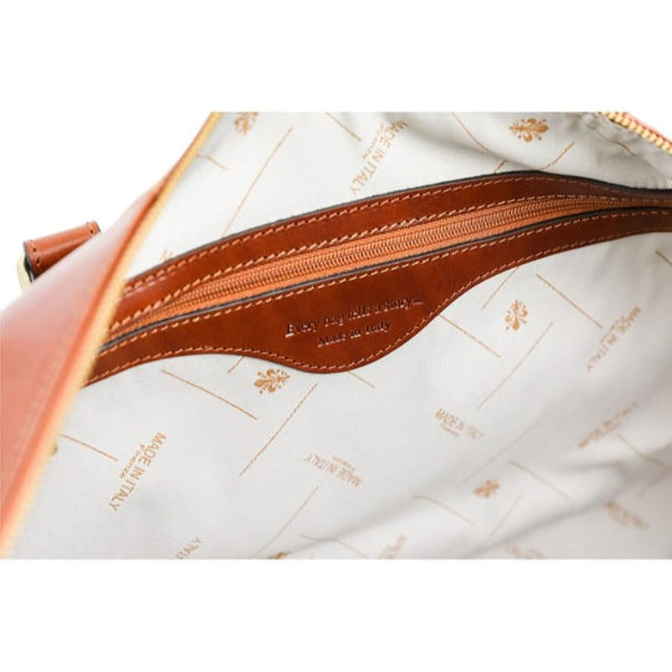 Шкіряна сумка спортивна дорожня - Wise Children - коньячний Time Resistance 5207201