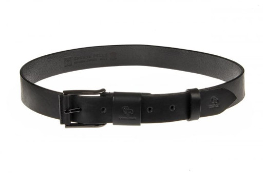 Шкіряний ремінь Calvin GP Grande Pelle чорний 40 мм унісекс 430013701