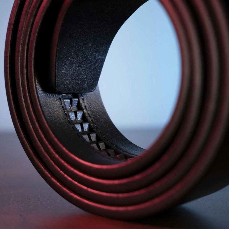 Ремінь з натуральної шкіри з ретро латунною пряжкою Vintage 20215 Чорний