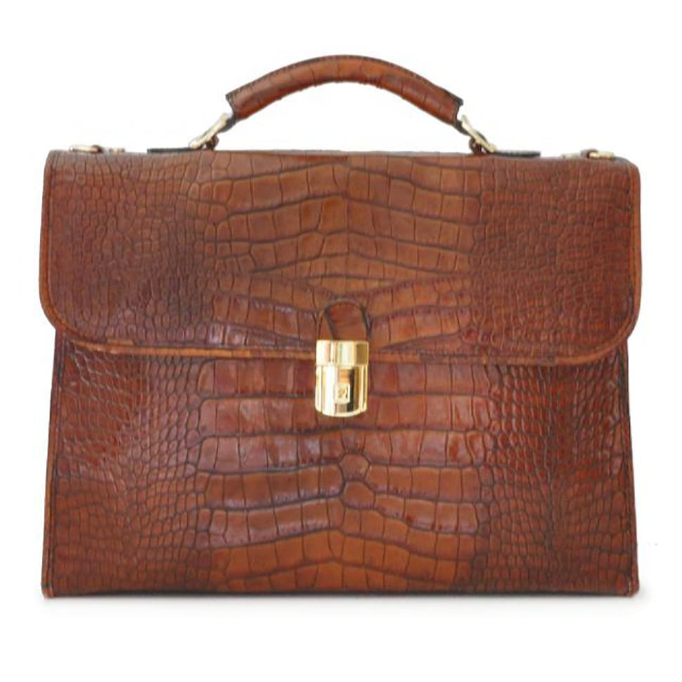 Pratesi KCO362 - Da Verrazzano King Briefcase для ноутбука в цукерки King Cognac