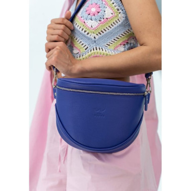 Vacation leather crossbody bag purple floatar