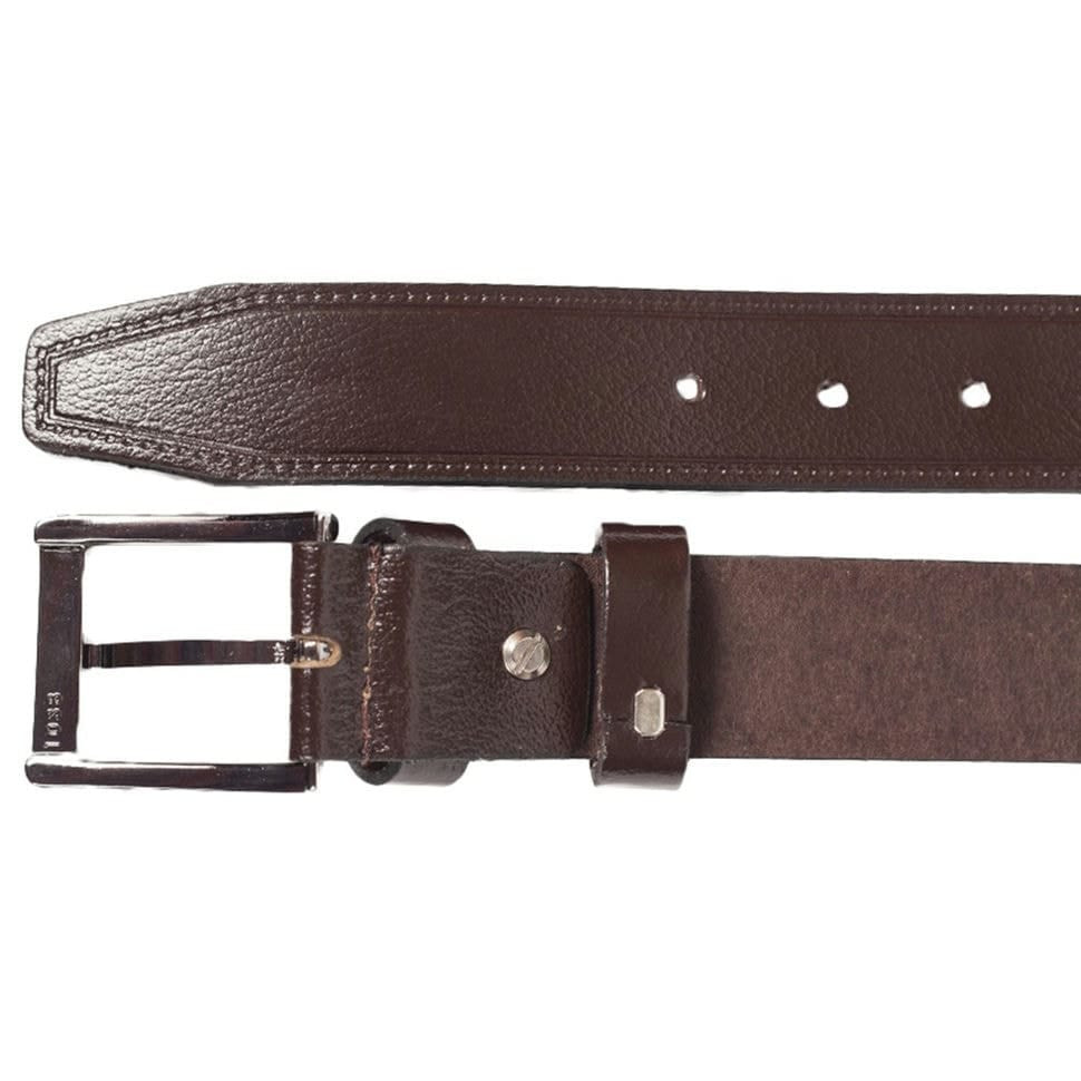 Ремінь шкіряний GRASS класичний 3,5 см 2028-02 коричневий
