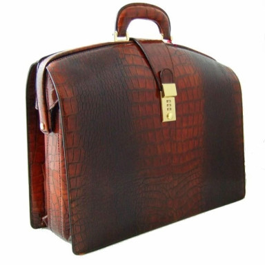 Pratesi KCO120/B - Brunelleschi Bold King Briefcase for Laptop in cow leather King Cognac