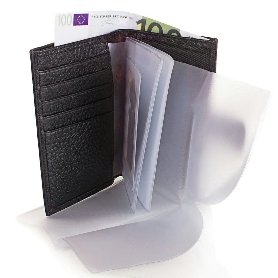 Обложка на автодокументы кожаная Desisan 101-01 черный флотар