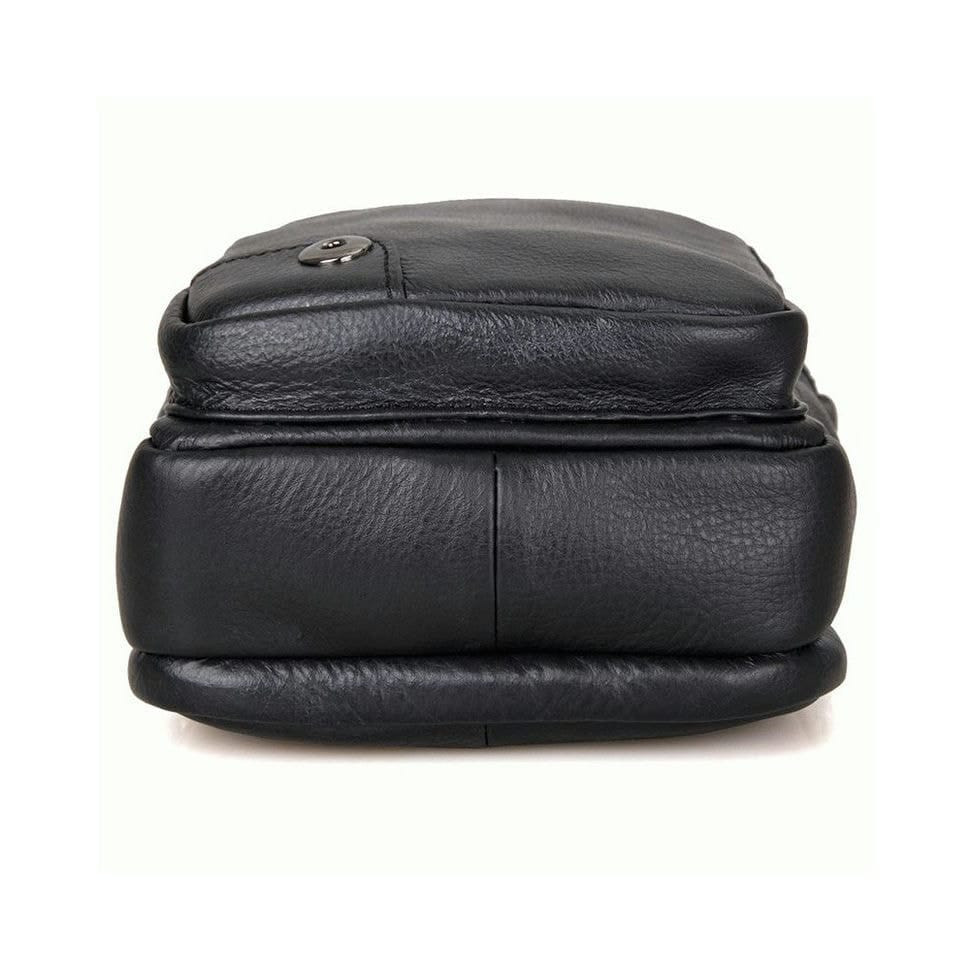 Чоловіча шкіряна сумка через плече BUFFALO BAGS 1007A чорна